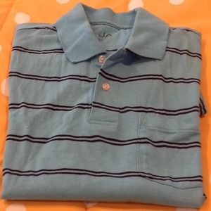 BLUE STRIPED POLO SHIRT
